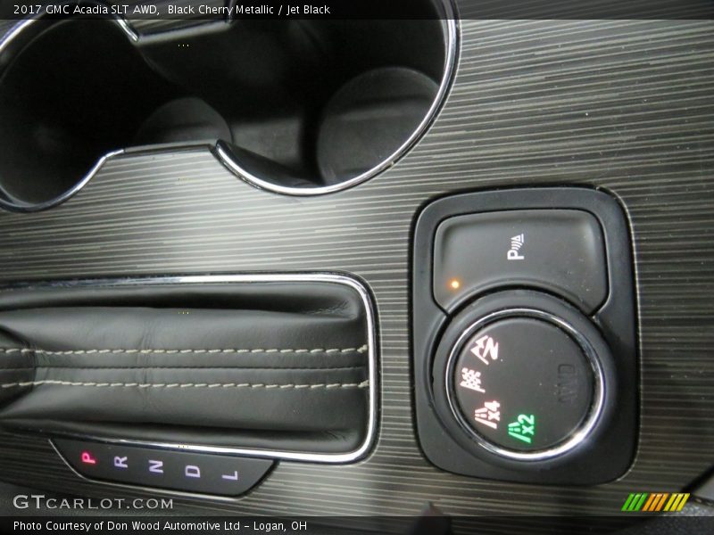 Black Cherry Metallic / Jet Black 2017 GMC Acadia SLT AWD