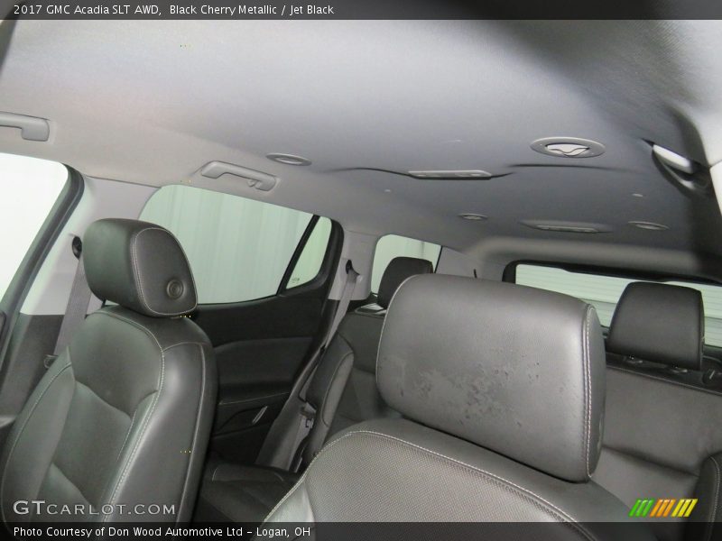 Black Cherry Metallic / Jet Black 2017 GMC Acadia SLT AWD