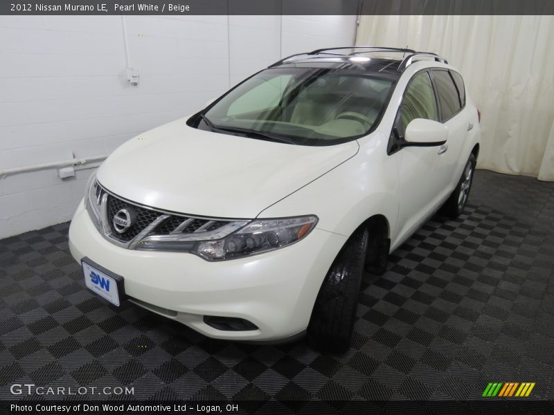 Pearl White / Beige 2012 Nissan Murano LE