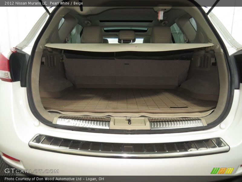Pearl White / Beige 2012 Nissan Murano LE