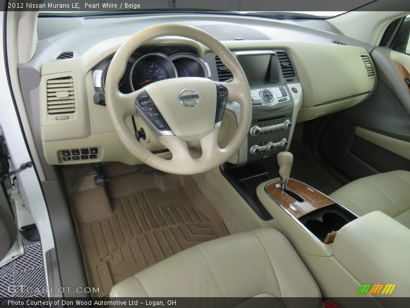 Pearl White / Beige 2012 Nissan Murano LE