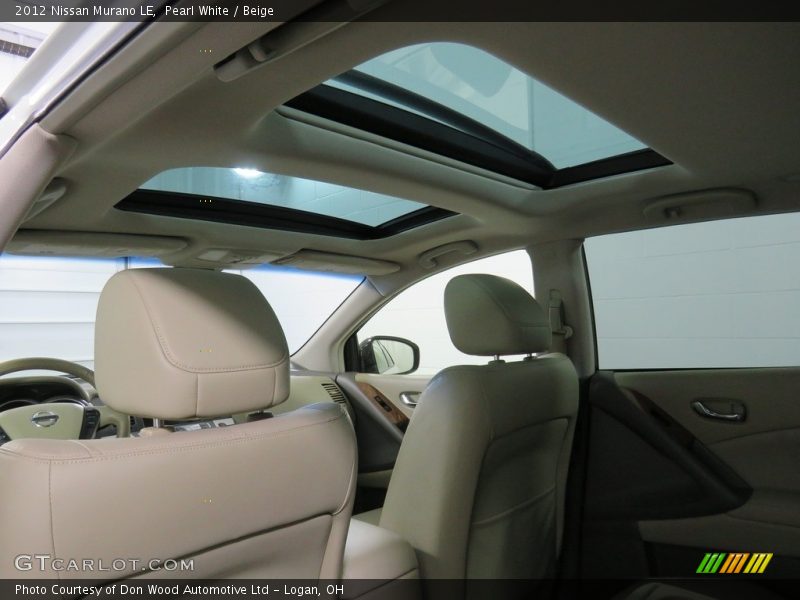 Pearl White / Beige 2012 Nissan Murano LE