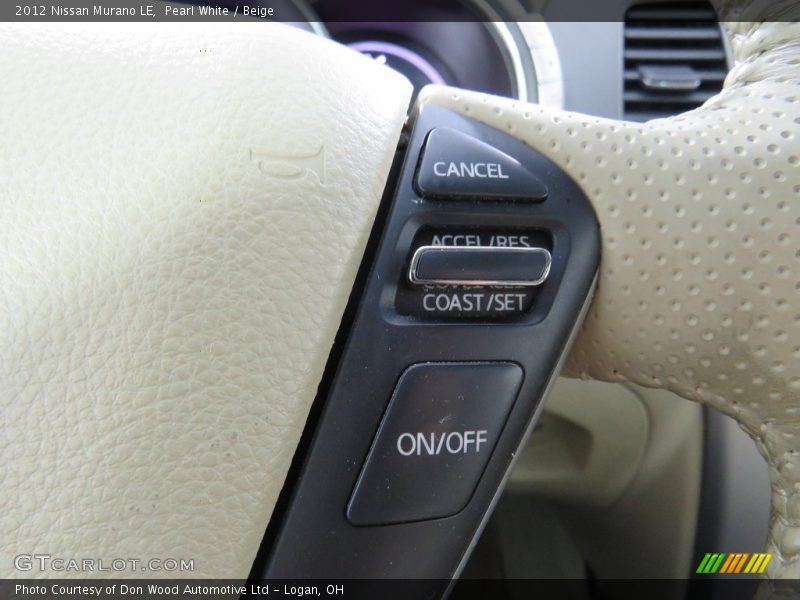 Pearl White / Beige 2012 Nissan Murano LE