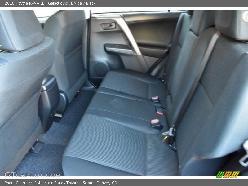 Galactic Aqua Mica / Black 2018 Toyota RAV4 LE