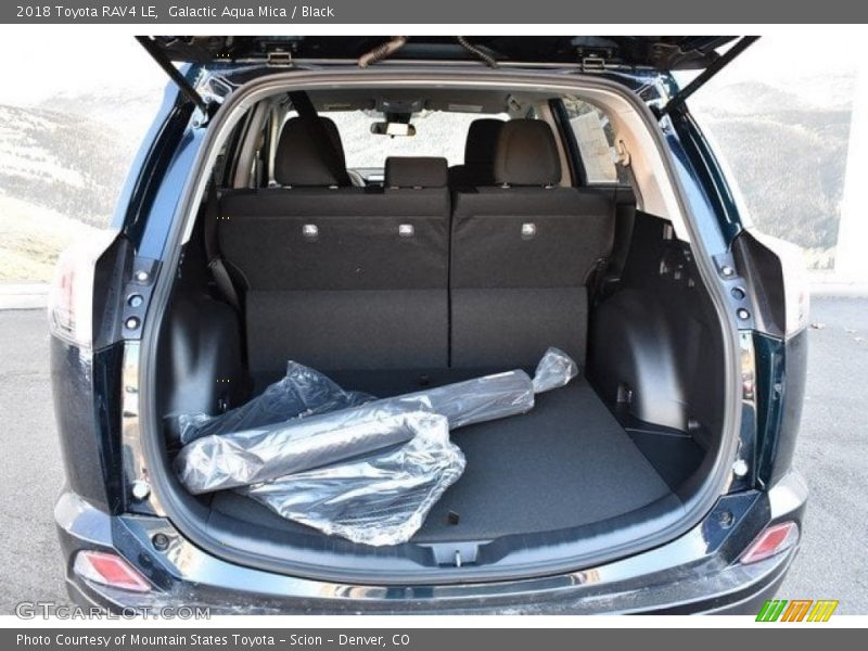 Galactic Aqua Mica / Black 2018 Toyota RAV4 LE