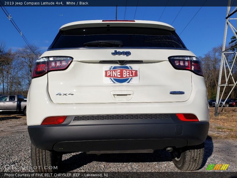 White / Black 2019 Jeep Compass Latitude 4x4