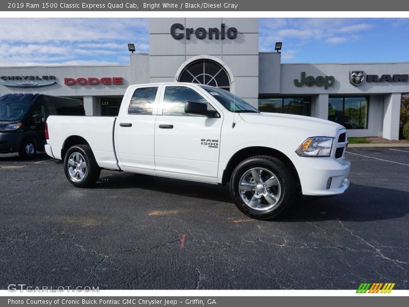 Bright White / Black/Diesel Gray 2019 Ram 1500 Classic Express Quad Cab