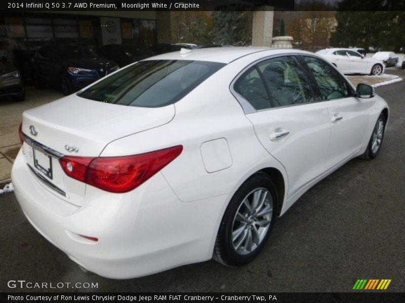 Moonlight White / Graphite 2014 Infiniti Q 50 3.7 AWD Premium