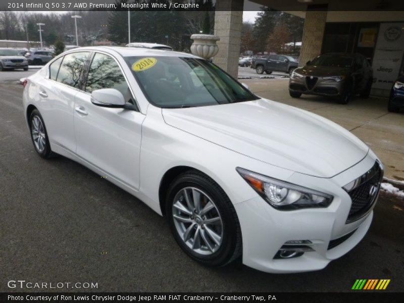 Moonlight White / Graphite 2014 Infiniti Q 50 3.7 AWD Premium