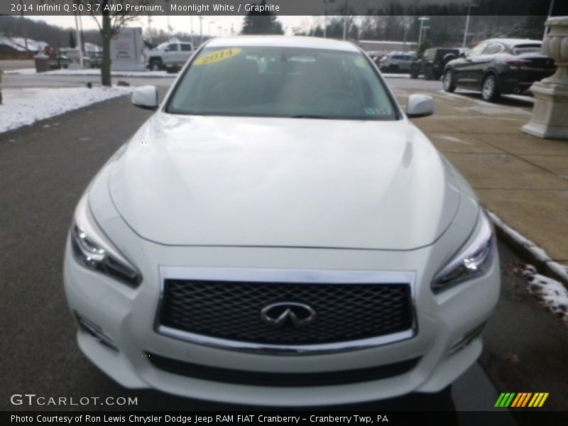 Moonlight White / Graphite 2014 Infiniti Q 50 3.7 AWD Premium