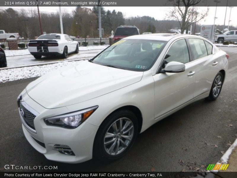 Moonlight White / Graphite 2014 Infiniti Q 50 3.7 AWD Premium