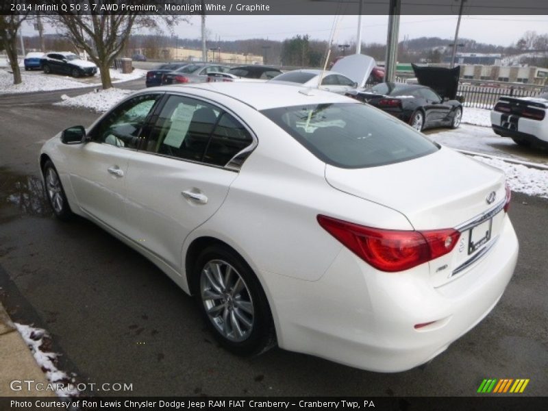 Moonlight White / Graphite 2014 Infiniti Q 50 3.7 AWD Premium