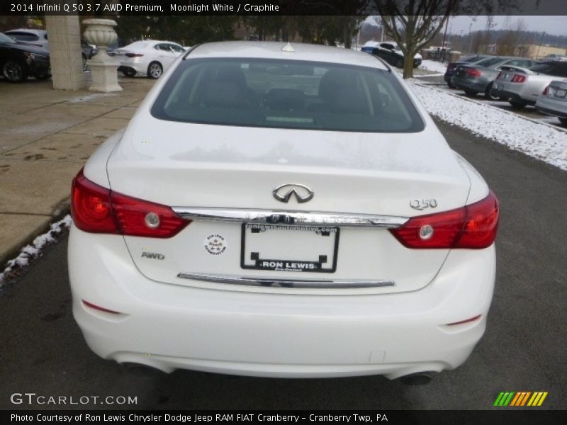 Moonlight White / Graphite 2014 Infiniti Q 50 3.7 AWD Premium