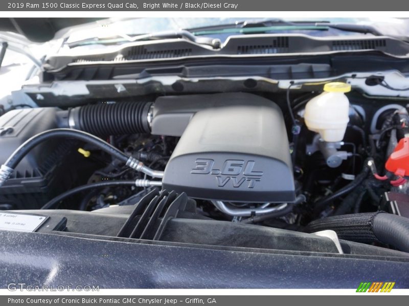 Bright White / Black/Diesel Gray 2019 Ram 1500 Classic Express Quad Cab