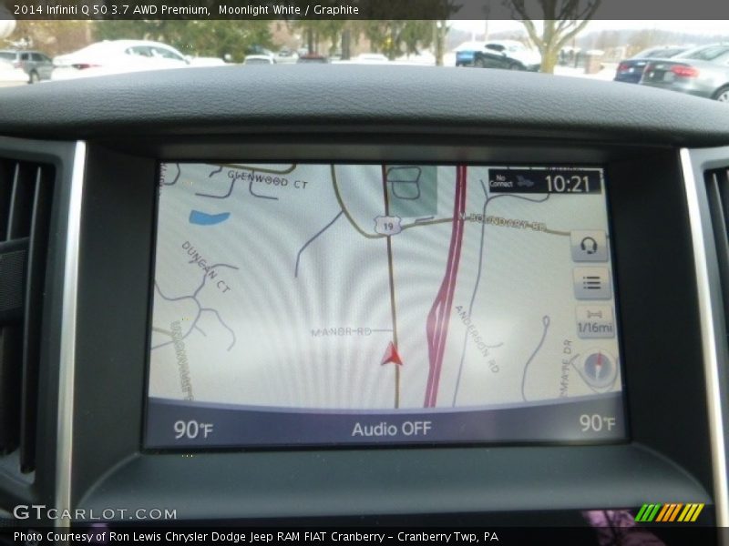 Moonlight White / Graphite 2014 Infiniti Q 50 3.7 AWD Premium