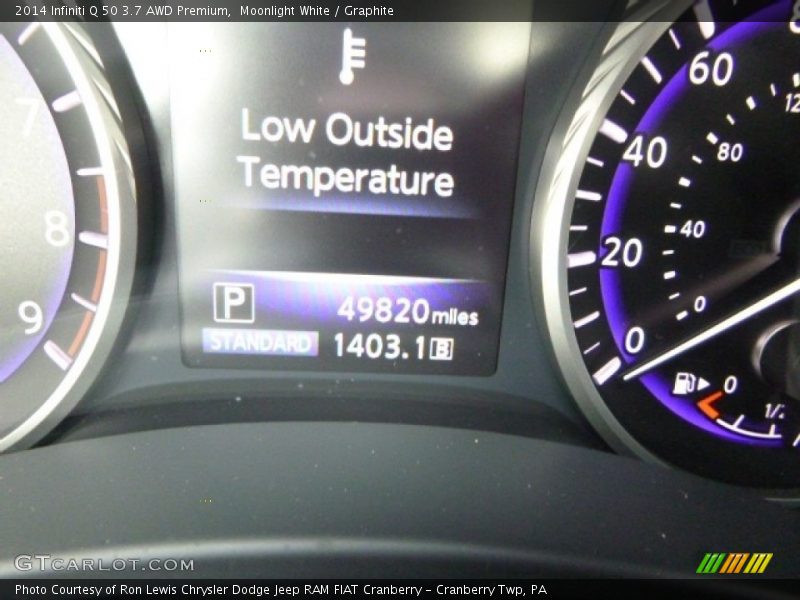 Moonlight White / Graphite 2014 Infiniti Q 50 3.7 AWD Premium