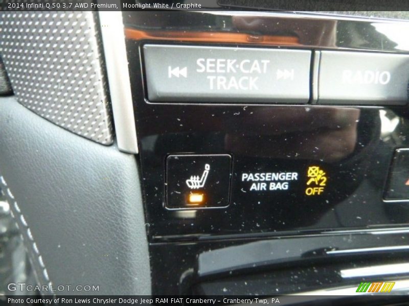 Moonlight White / Graphite 2014 Infiniti Q 50 3.7 AWD Premium