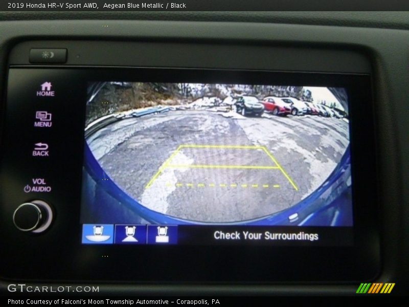 Aegean Blue Metallic / Black 2019 Honda HR-V Sport AWD