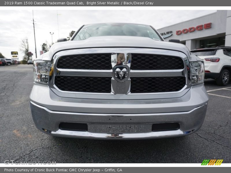Bright Silver Metallic / Black/Diesel Gray 2019 Ram 1500 Classic Tradesman Quad Cab