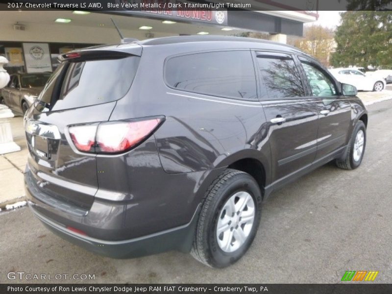 Blue Velvet Metallic / Dark Titanium/Light Titanium 2017 Chevrolet Traverse LS AWD