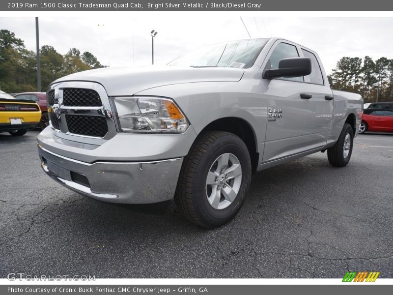 Bright Silver Metallic / Black/Diesel Gray 2019 Ram 1500 Classic Tradesman Quad Cab