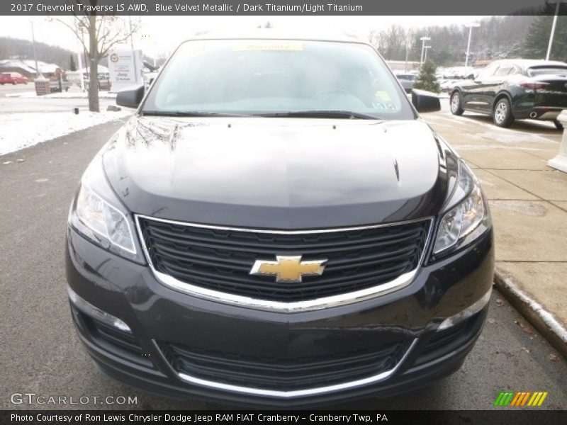 Blue Velvet Metallic / Dark Titanium/Light Titanium 2017 Chevrolet Traverse LS AWD