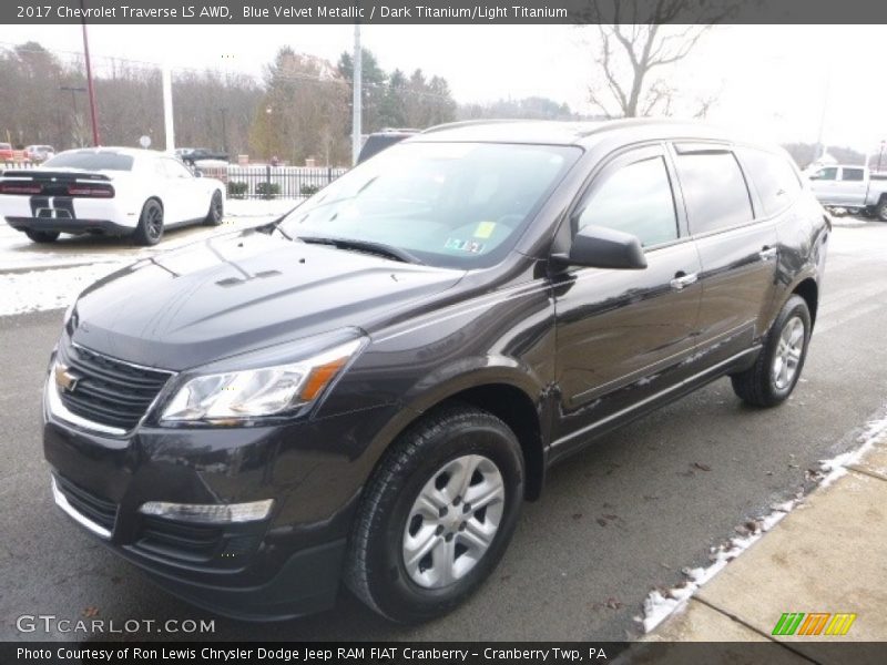 Blue Velvet Metallic / Dark Titanium/Light Titanium 2017 Chevrolet Traverse LS AWD