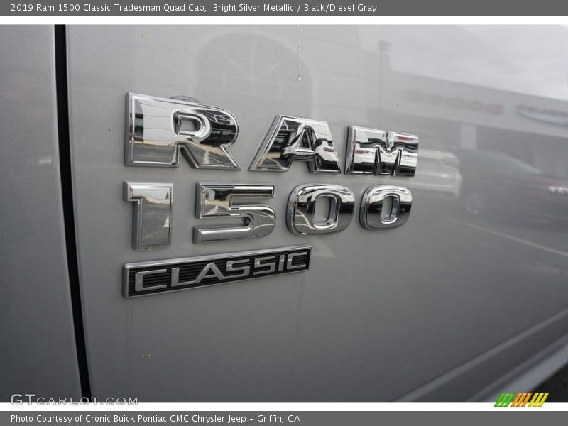 Bright Silver Metallic / Black/Diesel Gray 2019 Ram 1500 Classic Tradesman Quad Cab