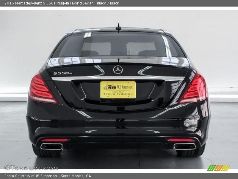 Black / Black 2016 Mercedes-Benz S 550e Plug-In Hybrid Sedan