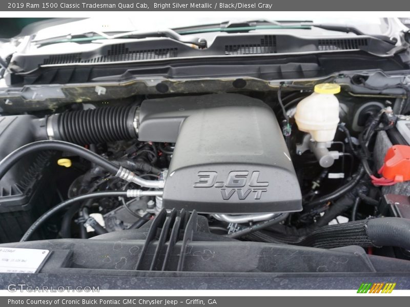 Bright Silver Metallic / Black/Diesel Gray 2019 Ram 1500 Classic Tradesman Quad Cab