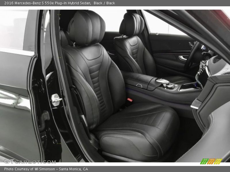 Black / Black 2016 Mercedes-Benz S 550e Plug-In Hybrid Sedan