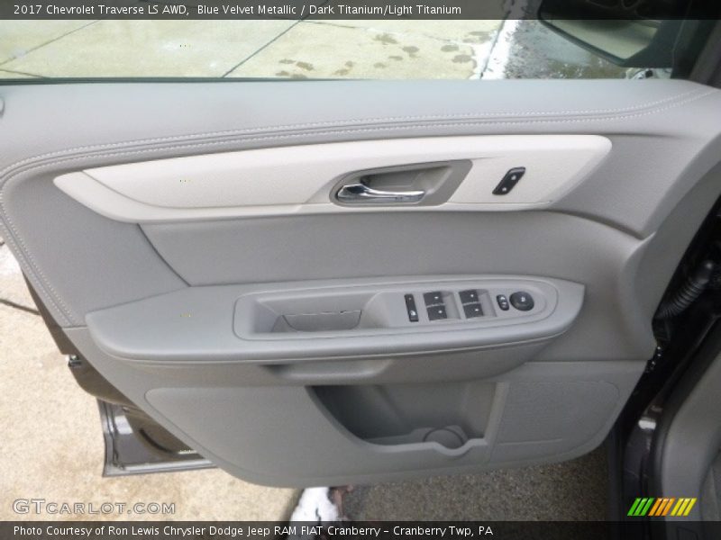 Blue Velvet Metallic / Dark Titanium/Light Titanium 2017 Chevrolet Traverse LS AWD