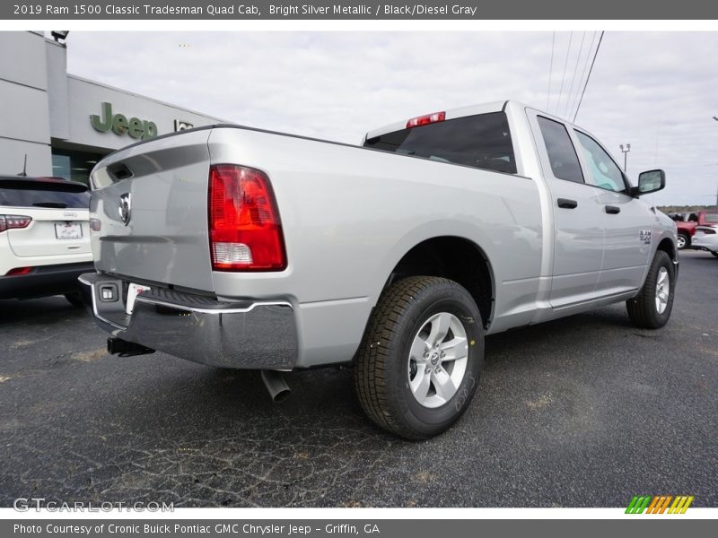 Bright Silver Metallic / Black/Diesel Gray 2019 Ram 1500 Classic Tradesman Quad Cab
