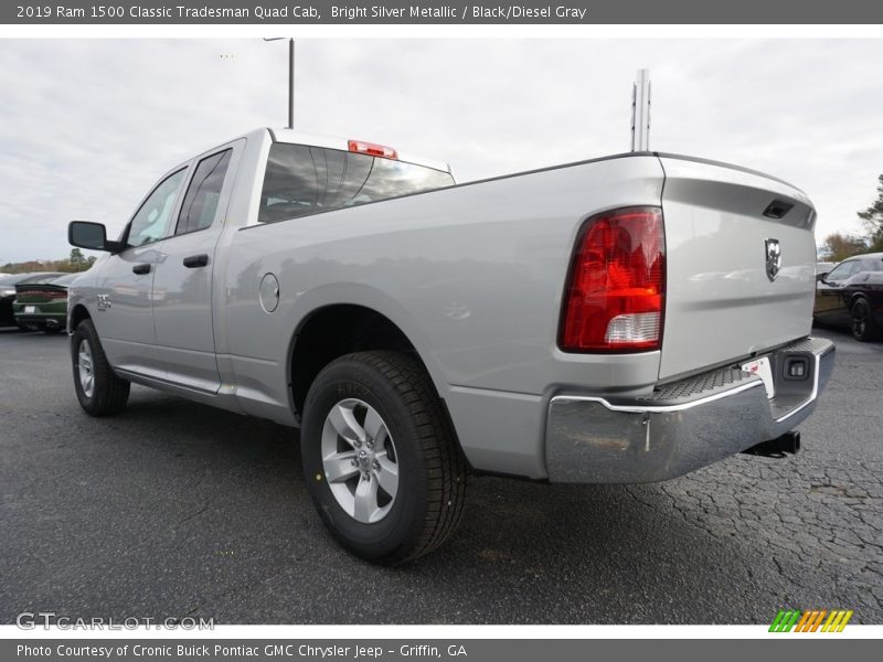 Bright Silver Metallic / Black/Diesel Gray 2019 Ram 1500 Classic Tradesman Quad Cab