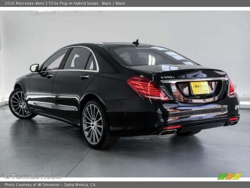 Black / Black 2016 Mercedes-Benz S 550e Plug-In Hybrid Sedan