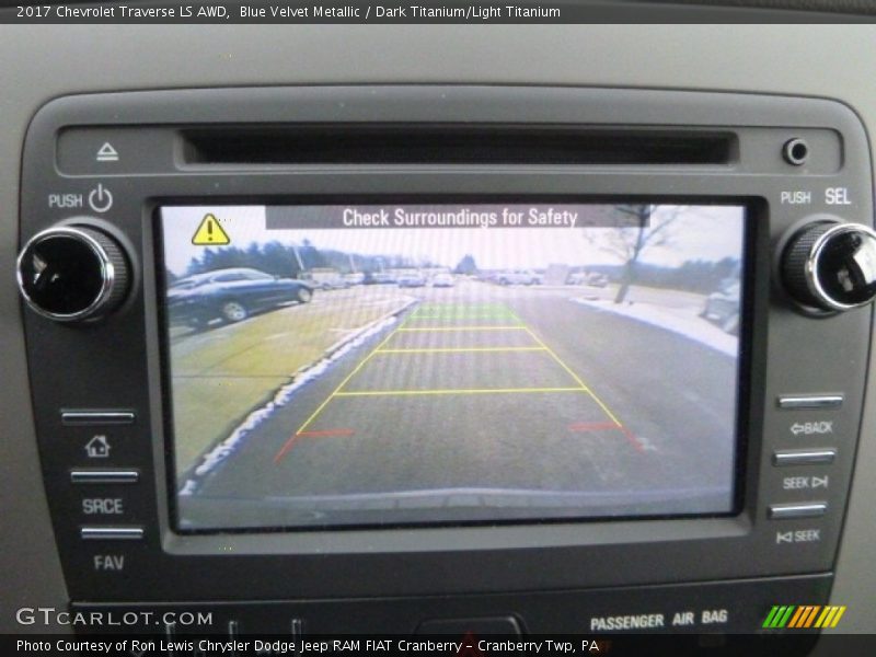 Blue Velvet Metallic / Dark Titanium/Light Titanium 2017 Chevrolet Traverse LS AWD