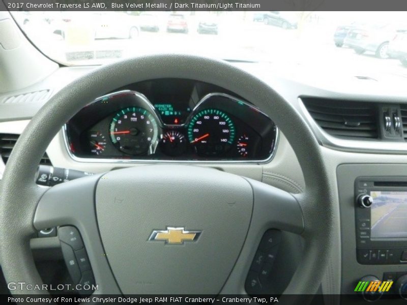 Blue Velvet Metallic / Dark Titanium/Light Titanium 2017 Chevrolet Traverse LS AWD