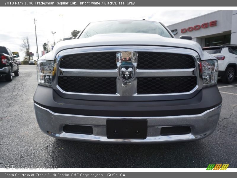 Bright White / Black/Diesel Gray 2018 Ram 1500 Tradesman Regular Cab