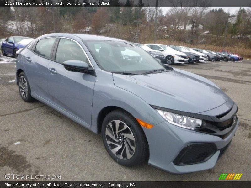 Front 3/4 View of 2019 Civic LX Hatchback
