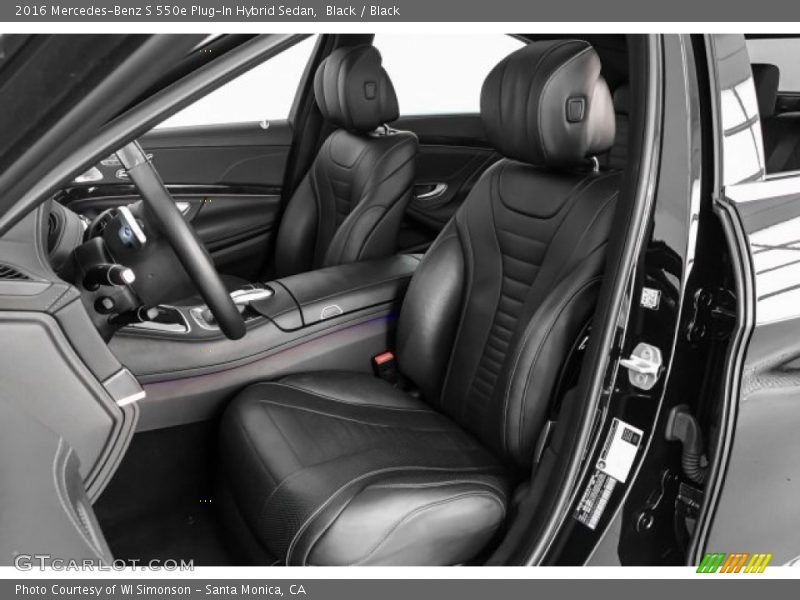 Black / Black 2016 Mercedes-Benz S 550e Plug-In Hybrid Sedan
