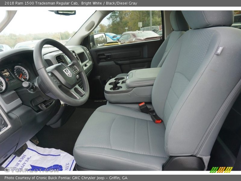 Bright White / Black/Diesel Gray 2018 Ram 1500 Tradesman Regular Cab