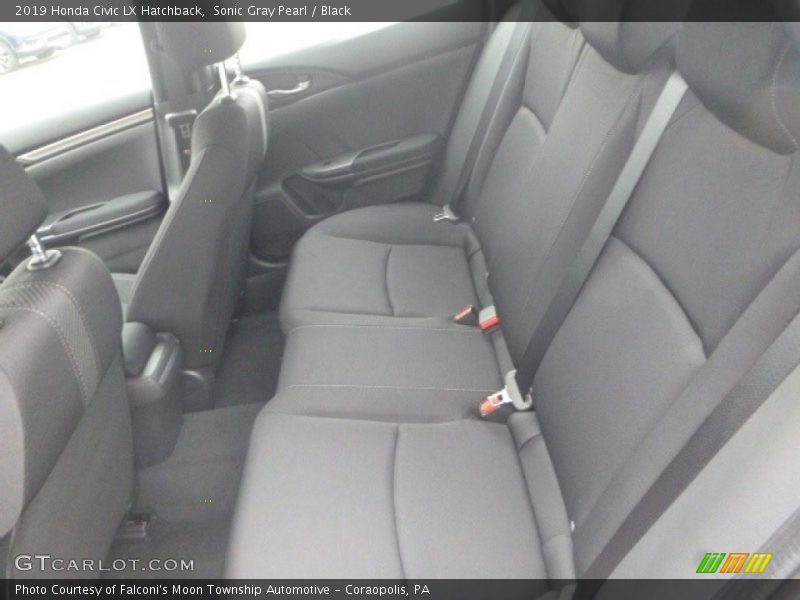 Sonic Gray Pearl / Black 2019 Honda Civic LX Hatchback