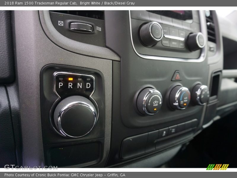 Bright White / Black/Diesel Gray 2018 Ram 1500 Tradesman Regular Cab
