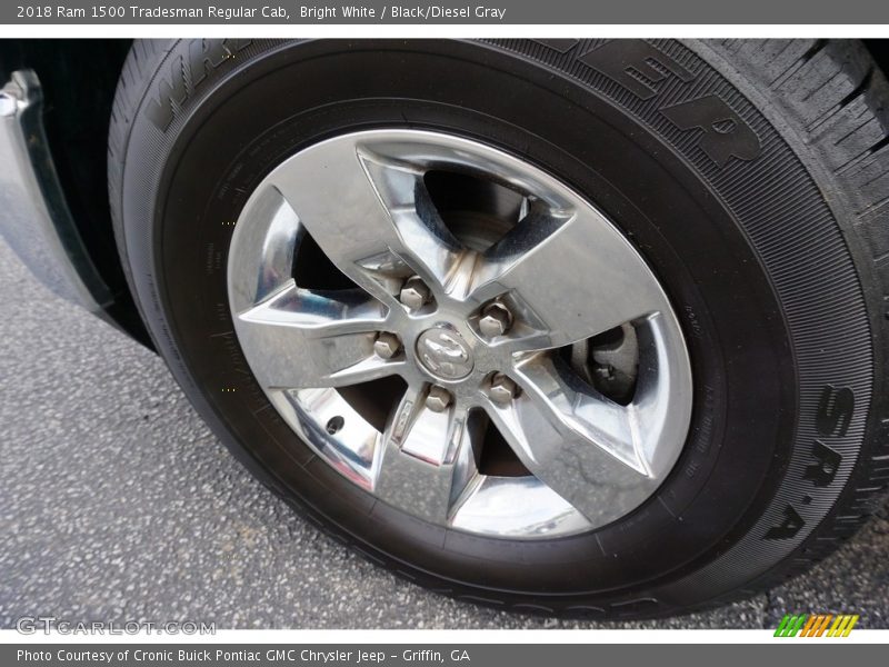 Bright White / Black/Diesel Gray 2018 Ram 1500 Tradesman Regular Cab