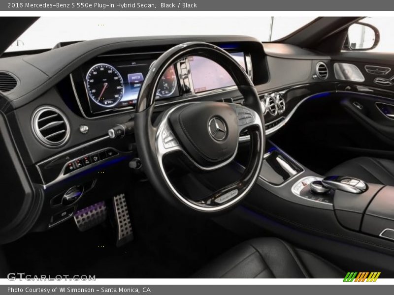 Black / Black 2016 Mercedes-Benz S 550e Plug-In Hybrid Sedan