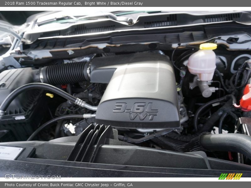 Bright White / Black/Diesel Gray 2018 Ram 1500 Tradesman Regular Cab