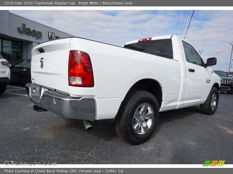 Bright White / Black/Diesel Gray 2018 Ram 1500 Tradesman Regular Cab