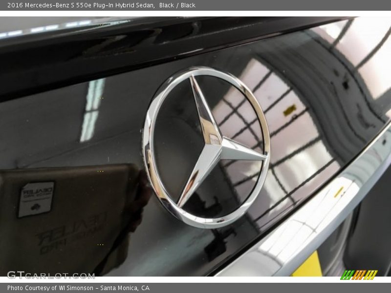 Black / Black 2016 Mercedes-Benz S 550e Plug-In Hybrid Sedan
