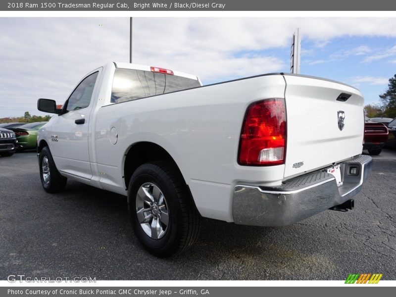 Bright White / Black/Diesel Gray 2018 Ram 1500 Tradesman Regular Cab