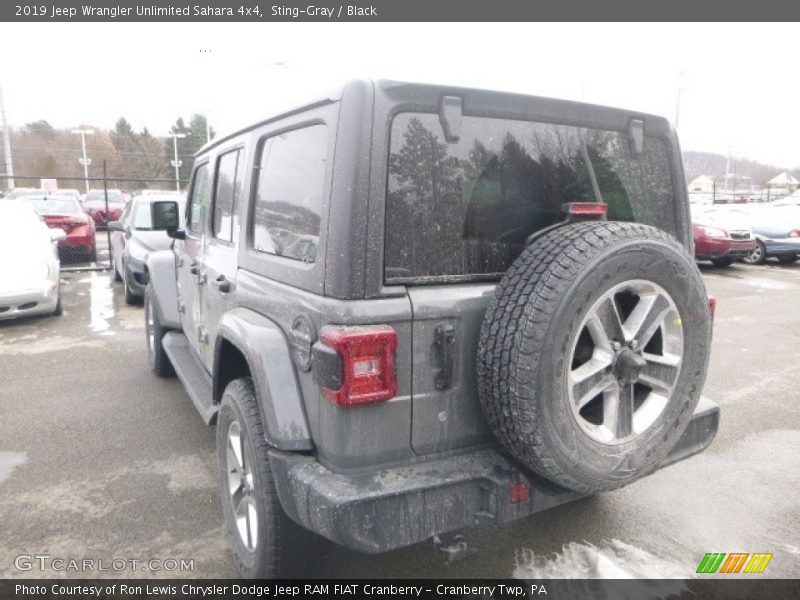 Sting-Gray / Black 2019 Jeep Wrangler Unlimited Sahara 4x4